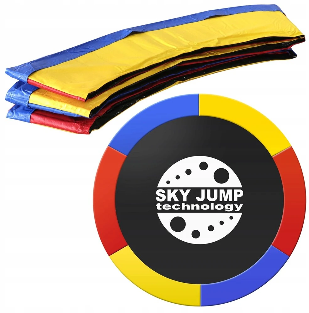 Skyjump Spyruoklių uždangalas batutui 300-320 cm 10ft spalvotas tvirtas apsauginis porolonas