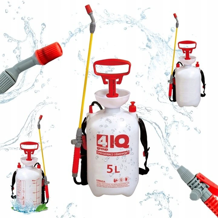 Slėginis sodo purkštuvas 4iq Group 5l su ilga lance