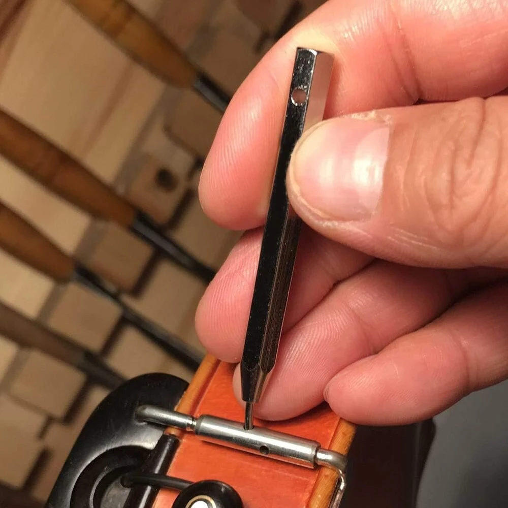 Smakro atramos įrankis, smakro atramos raktas, mini smuiko smakro atramos veržliaraktis, veleno atsuktuvas, smuiko remonto įrankis, muzikos instrumento dalis