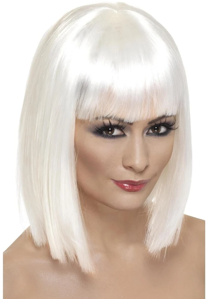 Smiffy's Glam perukas - baltas