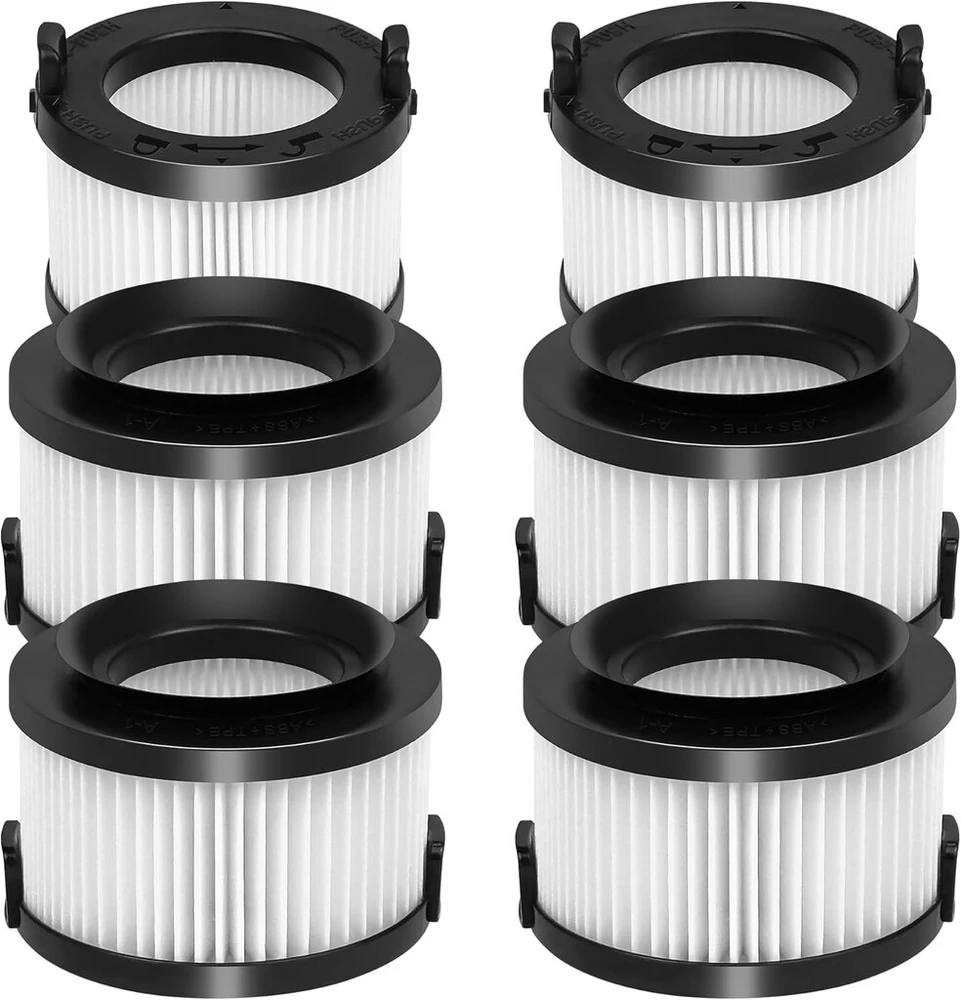 Smilefil Vortexiq 40 filtras, skirtas Levoit Vortexiq 40-rf/vortexiq 40 Flex/lsv-vf401p-aeu akumuliatoriniam dulkių siurbliui, 2 hepa filtrai, pagrindiniai filtrai su 4 išankstiniais filtrais, 6 vnt.
