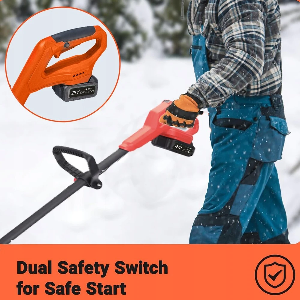 Sniego valytuvas aplink namus 21v akumuliatorinis sniego valytuvas 800w