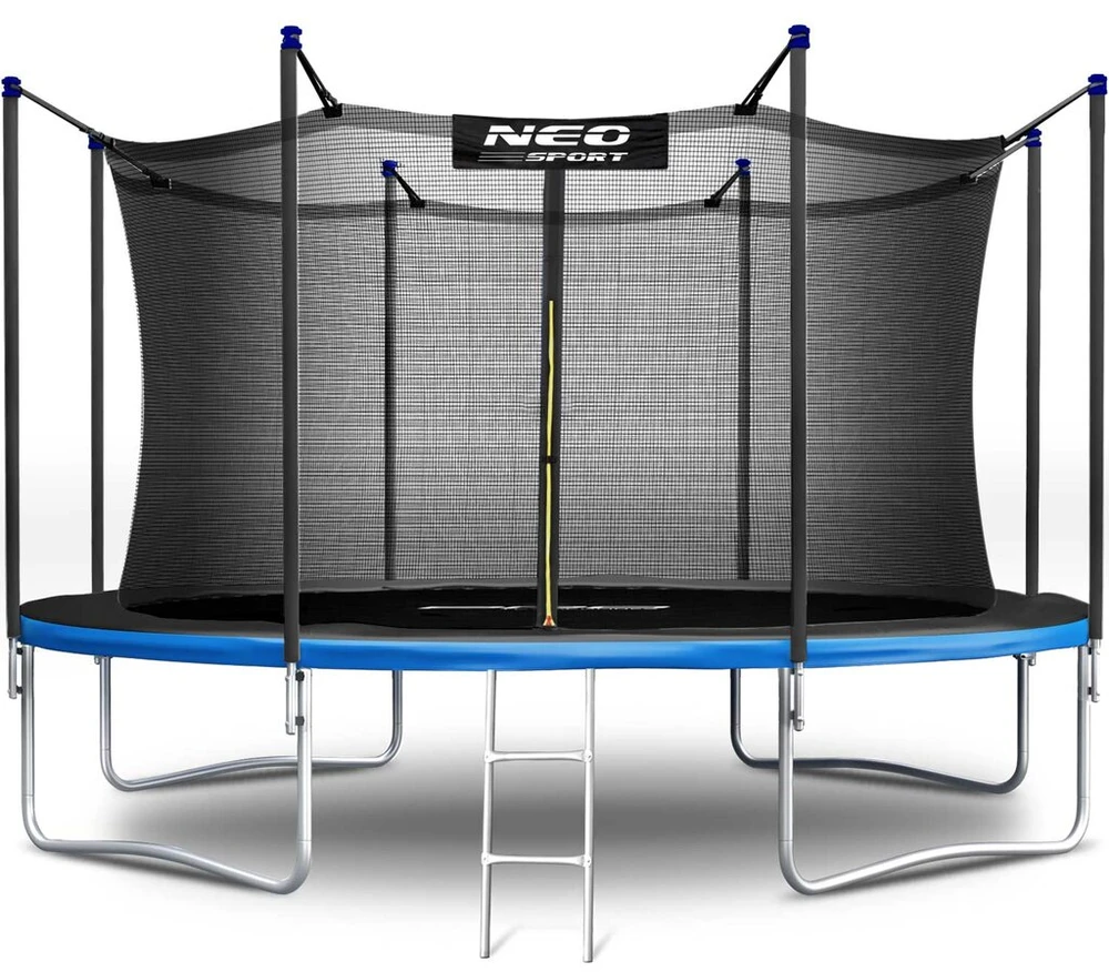 Sodo batutas 15 pėdų/465 cm su vidinėmis tinkleliais ir neo sporto kopėčiomis