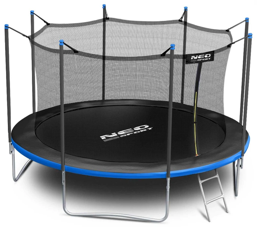 Sodo batutas 15 pėdų/465 cm su vidinėmis tinkleliais ir neo sporto kopėčiomis