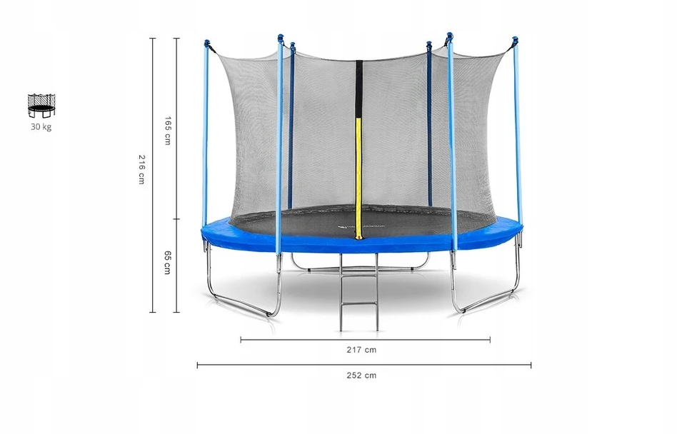 Sodo batutas 252cm / 2.52m Explay su tinklu 8ft