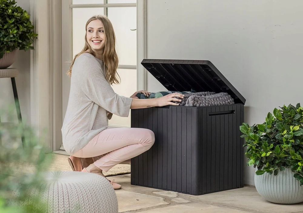 Sodo dėžė city storage box 113l graphite 246941 keter