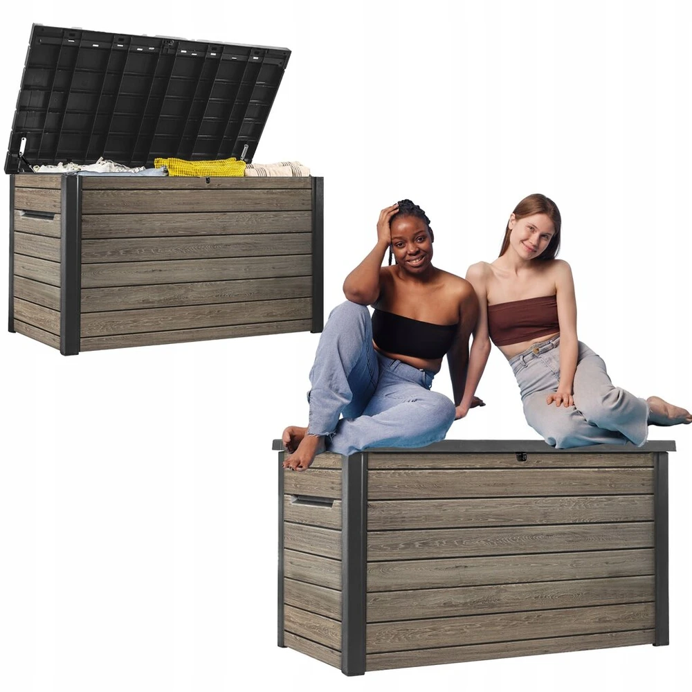 Sodo dėžė Deco Deck 870l didelė sėdynė balkono daiktadėžė