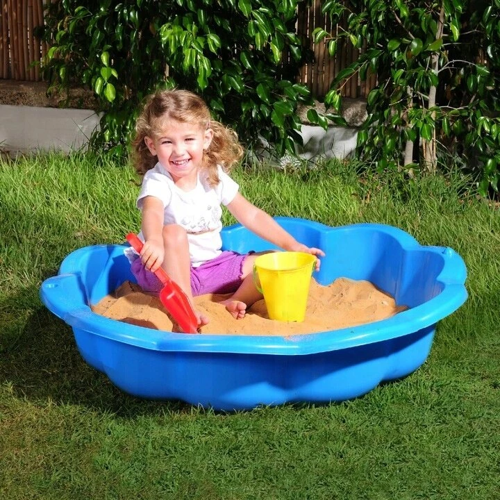 Sodo smėlio dėžė plastikinis baseinas su uždaromu kiautu 2in1
