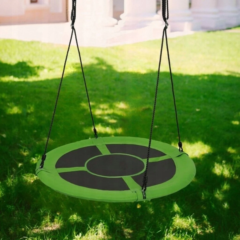 Sodo sūpynės 100cm Stabilus tipo Gandro lizdas 150kg - Žalias