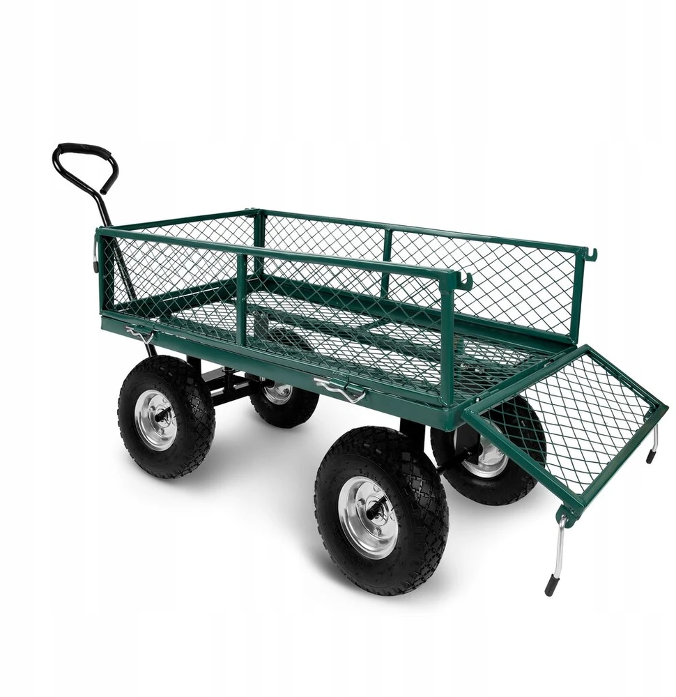 Sodo vežimėlis transportavimo priekaba sodo karutis savivartis max 450kg