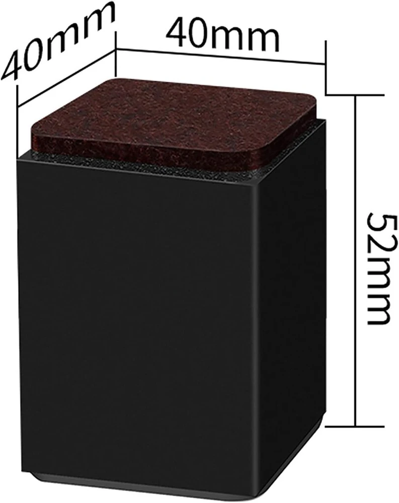 Sofa 5.2 cm anglinio plieno baldų paaukštinimas, 4 cm pločio, 4 cm ilgio, lipnus baldų paaukštinimas, lovos paaukštinimas, baldų paaukštinimas, stalo paaukštinimas, dramblio koja lovai, stalo kojos, baldai, sofos koja