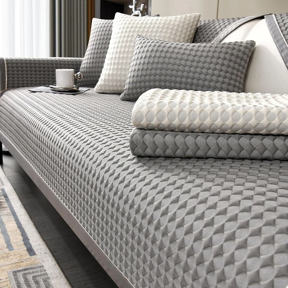 Sofa Cover, Sofa Cover Couch Cover 3 Seater, Summer Cool Sofa Cover, Non-slip Couch for L Shape Sofa Protector Chaise Lounge Corner Sofa 2 Seater Protective Covers Living Room