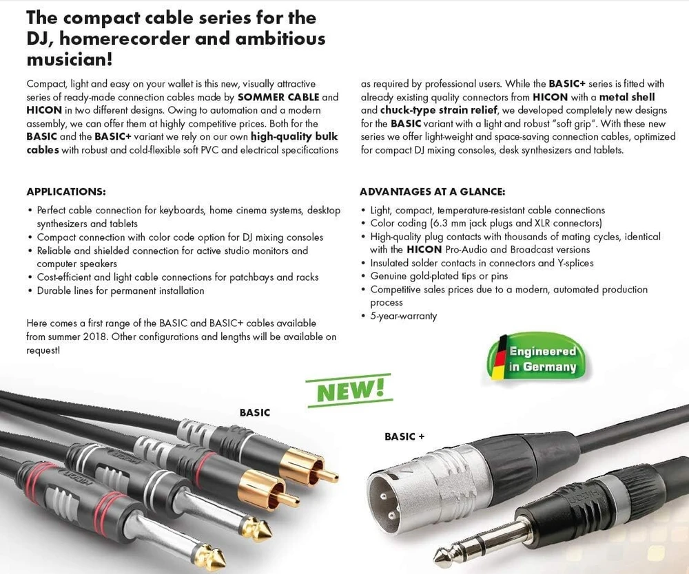 Sommer Cable Hba-6a-0090 instrumentų kabelis 0.9 m - instrumentų kabelis