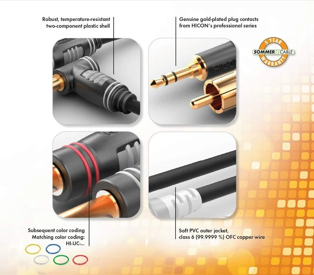 Sommer Cable Hba-6a-0090 instrumentų kabelis 0.9 m - instrumentų kabelis