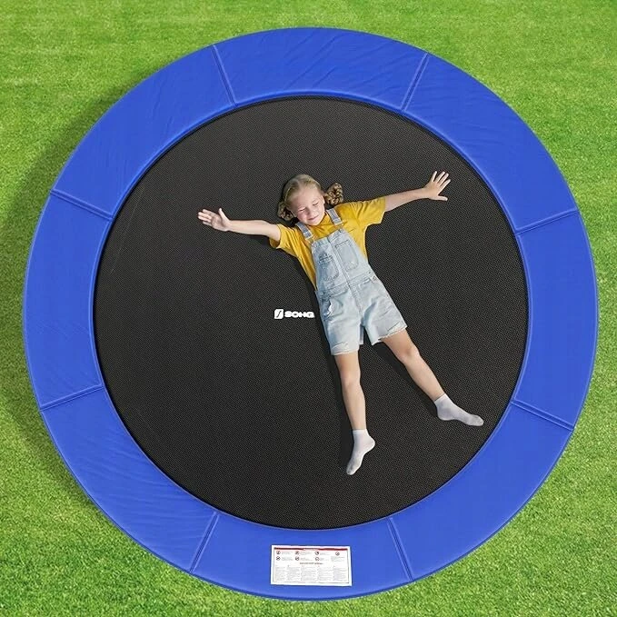 Songmics Apsauginis spyruoklių uždangalas batutui 305cm 10ft Mėlynas