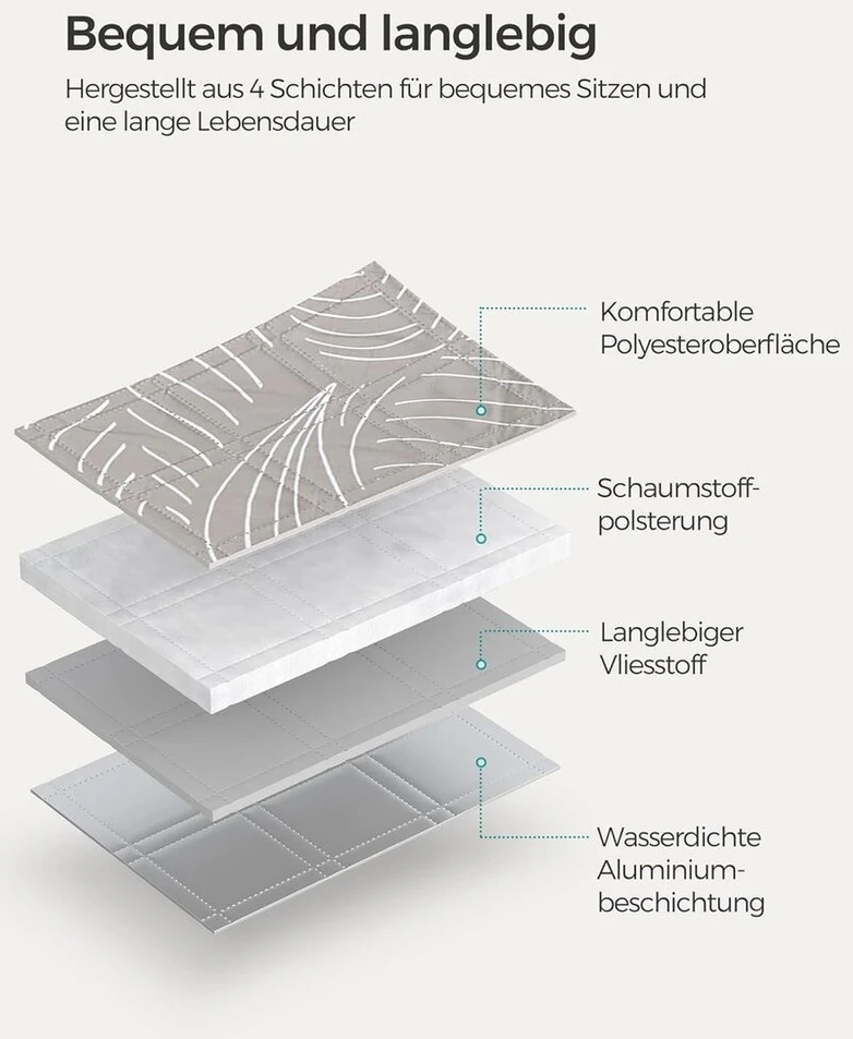 Songmics Iškylų ​​antklodė 200 x 200 cm su 4 žemės inkarai, didelė stovyklavimo antklodė parkui, sodui, paplūdimiui, vandeniui atspari, skalbiama skalbimo mašinoje, sulankstoma chaki spalvos su atogrąžų paparčiais Gcm010b02