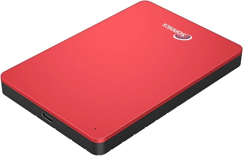 Sonnics 1tb raudonas išorinis nešiojamas kietasis diskas Type C Usb 3.1, suderinamas su Windows Pc, Mac, Smart Tv, XBOX One ir Ps4