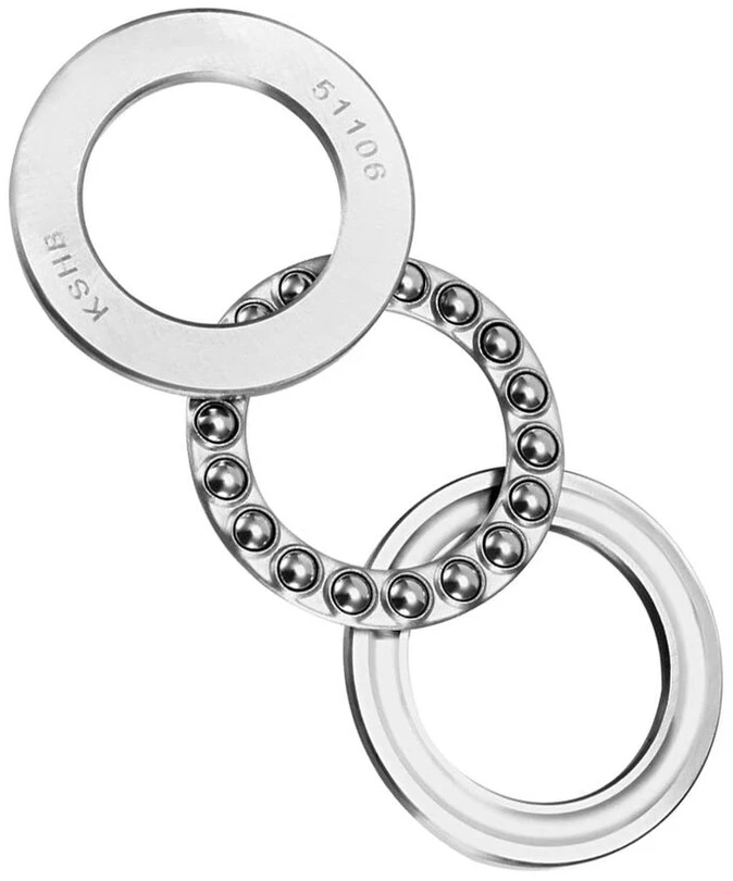 Sourcing map 3 vnt. 51106 atraminis rutulinis guolis 30 mm x 47 mm x 11 mm chromuotas plienas Abec3 vienos eilės ritinėlis