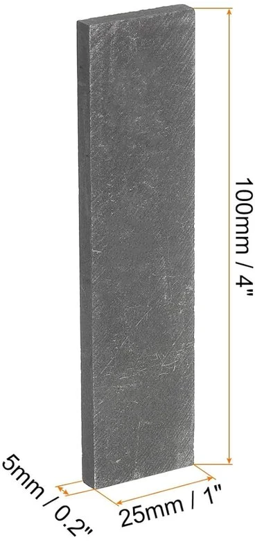 Sourcing map Grafito blokas stačiakampė grafito elektrodo plokštelė 100 x 25 x 5 mm lydymo liejimo elektrolizei galvanizavimui, 3 vnt.