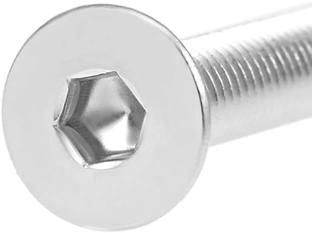 Sourcing map plokščia galvutė mašininiai varžtai šešiakampiai varžtai nerūdijantis plienas 304 tvirtinimo varžtai m6 x 12 mm, 10 vnt.
