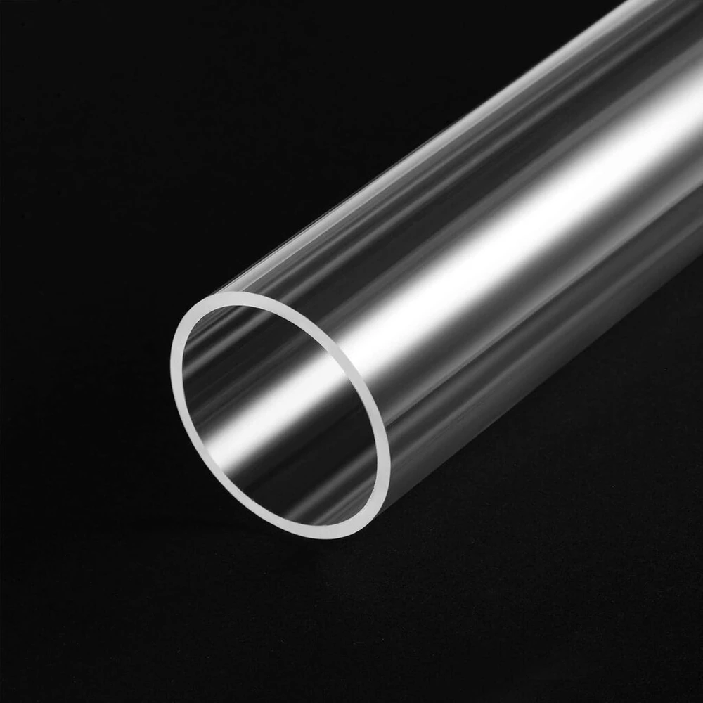 Sourcing map pvc skaidrus vamzdis, vidinis skersmuo 31 mm, skersmuo 35 mm, ilgis 500 mm, akrilo plastiko vamzdis lempų gamybai, grindų šviestuvams, baldams