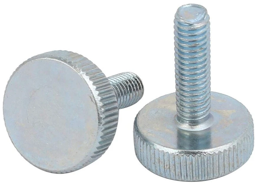 Sourcing map Rinkinys iš 6 sriegių, galvanizuotas, rievėta apvali galvutė, varžtas su galvute M6 x 20 mm, sidabro mėlyna