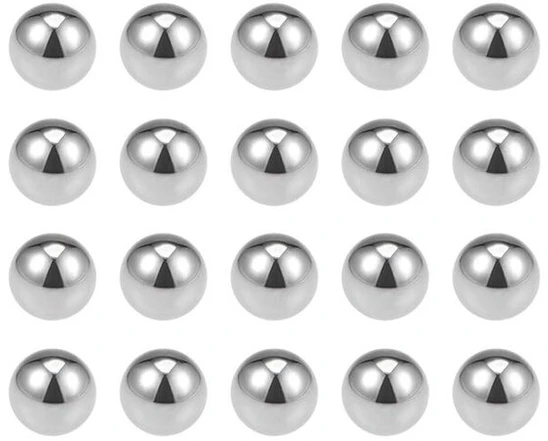 Sourcing map Tikslūs rutuliukai 7,5 mm vientiso chromo plieno G10 rutuliniams guoliams, raktų pakabukams, ratams, 100 vnt.