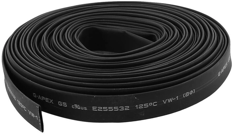 Sourcingmap 32.8ft x 8mm skersmens 2:1 susitraukimo santykis Pe izoliuotas termiškai susitraukiantis vamzdelis juodas