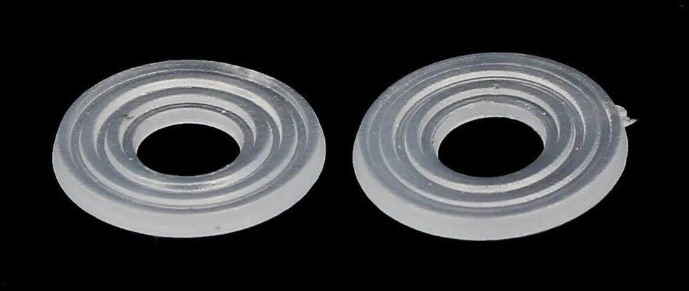 Sourcingmap® m4 pe plastikinės plokščios poveržlės tarpinės tvirtinimo detalės skaidrios 300 vnt.