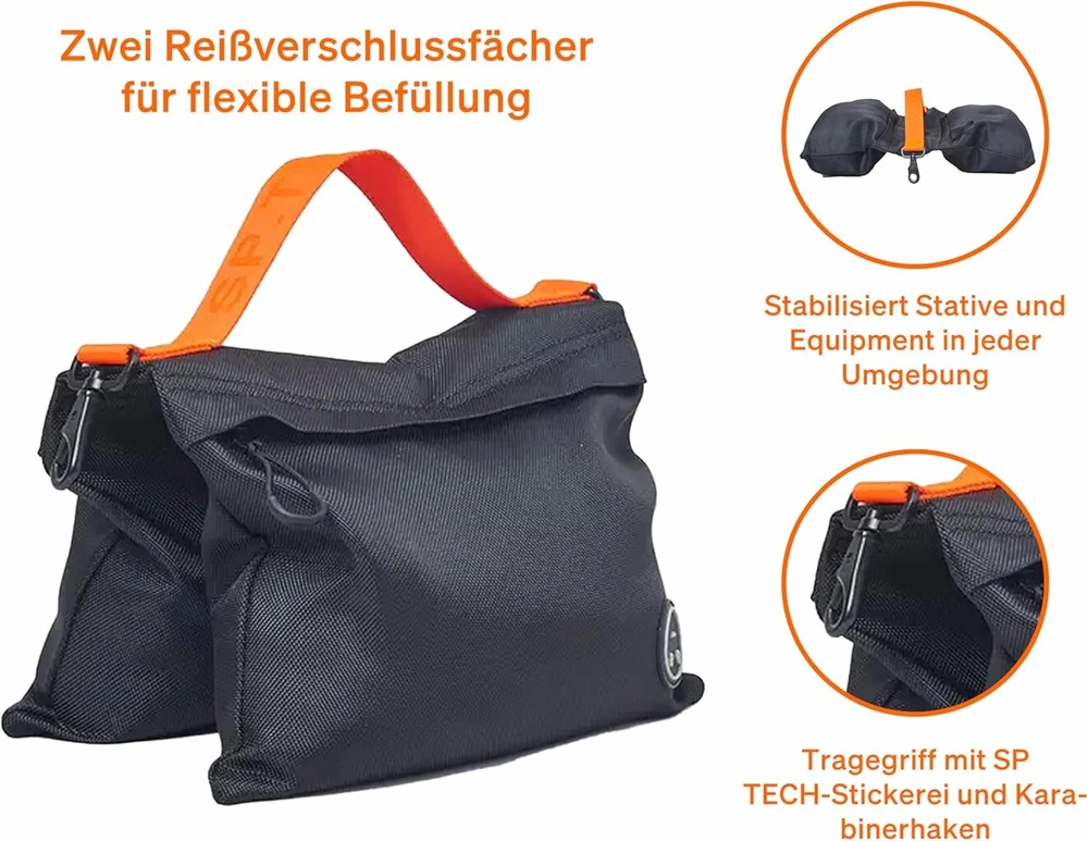 Sp tech smėlio maišas, vidutinis, tvirtas poliesterinis smėlio maišas su nešimo rankena, 6kg talpa