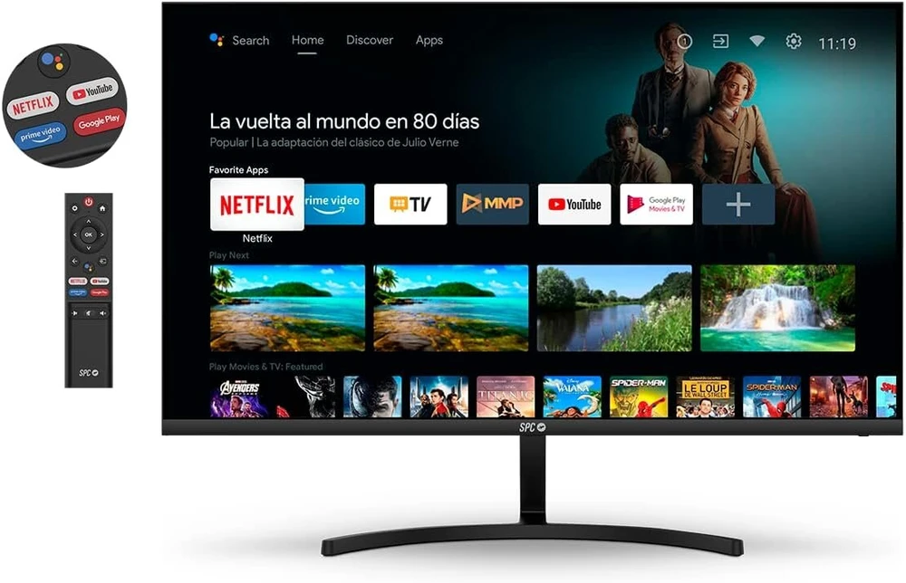 Spc Smart Monitorius 27" Full Hd Android Tv su integruotais garsiakalbiais