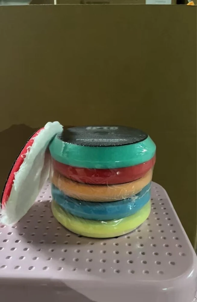 Spta poliravimo kempinės, 5 dalių 125 mm velcro poliravimo padėklai, poliravimo padėklai, poliravimo priedas, vaško kempinės, automobilio poliravimo padėklas, poliravimo padėklas, kempinių poliravimo putų rinkinys 125 mm ekscentriniam poliravimui