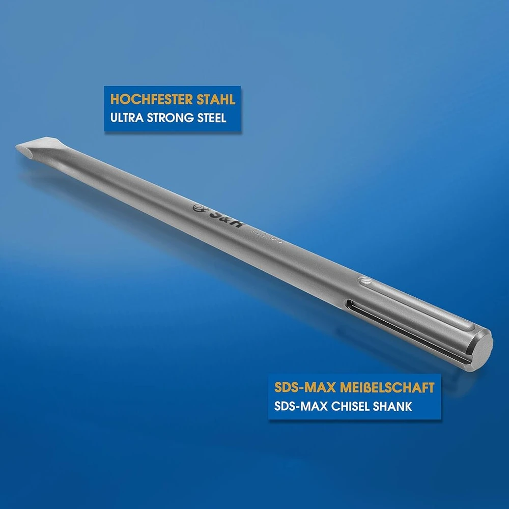 S&r Plokščias kaltas Sds max 400x25mm apvalus Pagaminta Vokietijoje