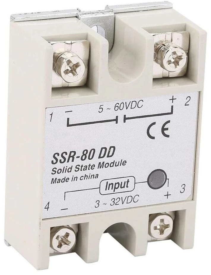 Ssr-80dd Kietojo kūno relė Dc-dc 80a