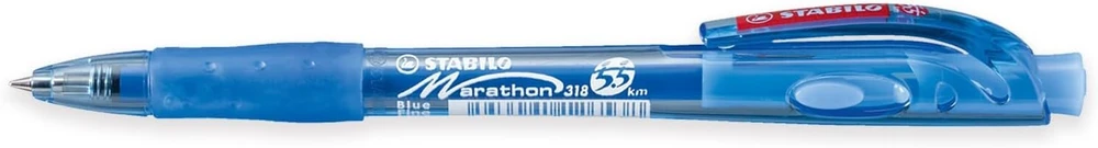 Stabilo Marathon Fine ištraukiamas rašiklis - 10 vnt. pakuotė, įvairių spalvų
