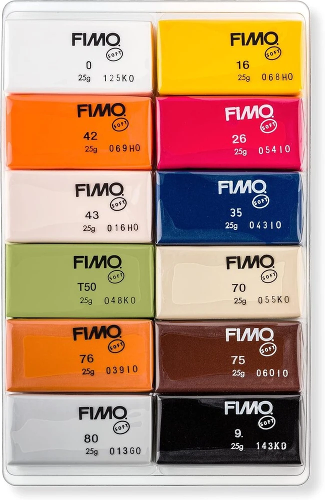 Staedtler Fimo Soft modeliavimo masė, 12 vnt.