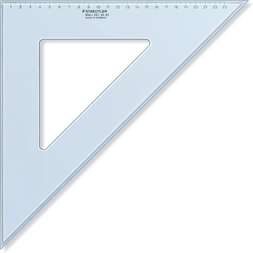 Staedtler Mars 567 36-45 liniuotė trikampis 36 cm 45/45 laipsnių - mėlyna