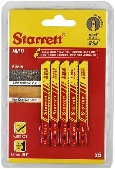 Starrett Bu218 – 5 5 s. siaurapjūklis Starrett Bim. Unique 50 mm-1,5d