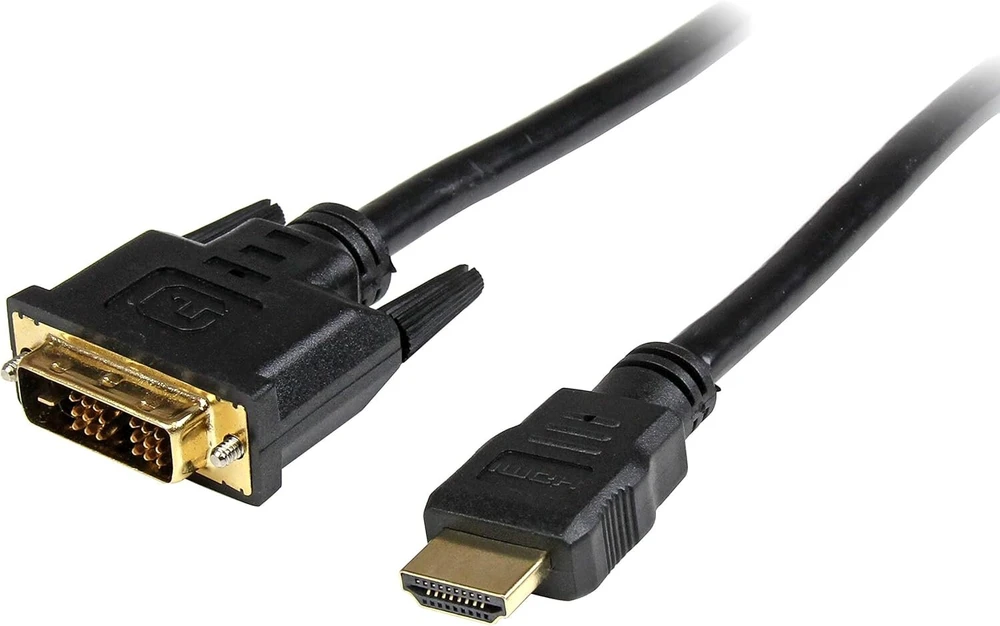Startech 0,5 m hdmi į dvi-d konverterio kabelis - juodas