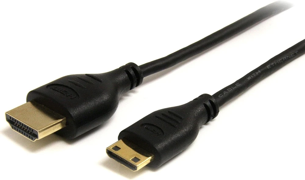 Startech 3 pėdų Slim High Speed Hdmi kabelis su Ethernet - Hdmi į Hdmi Mini M/m