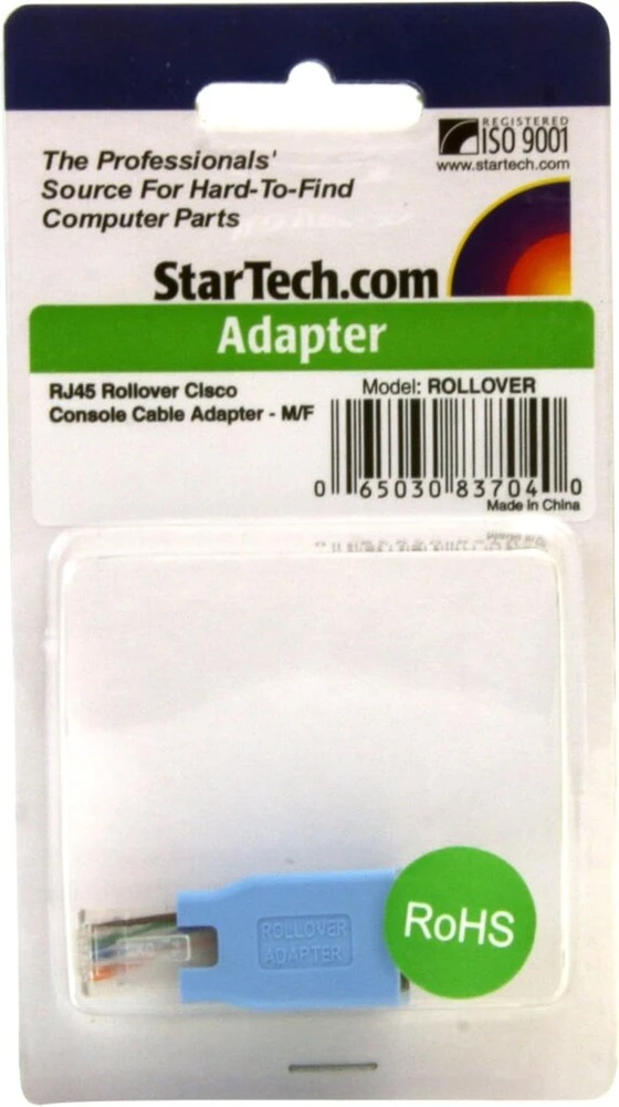 Startech. com Cisco konsolės perjungimo adapteris Rj45 ethernet kabeliui St./bu. mėlynas