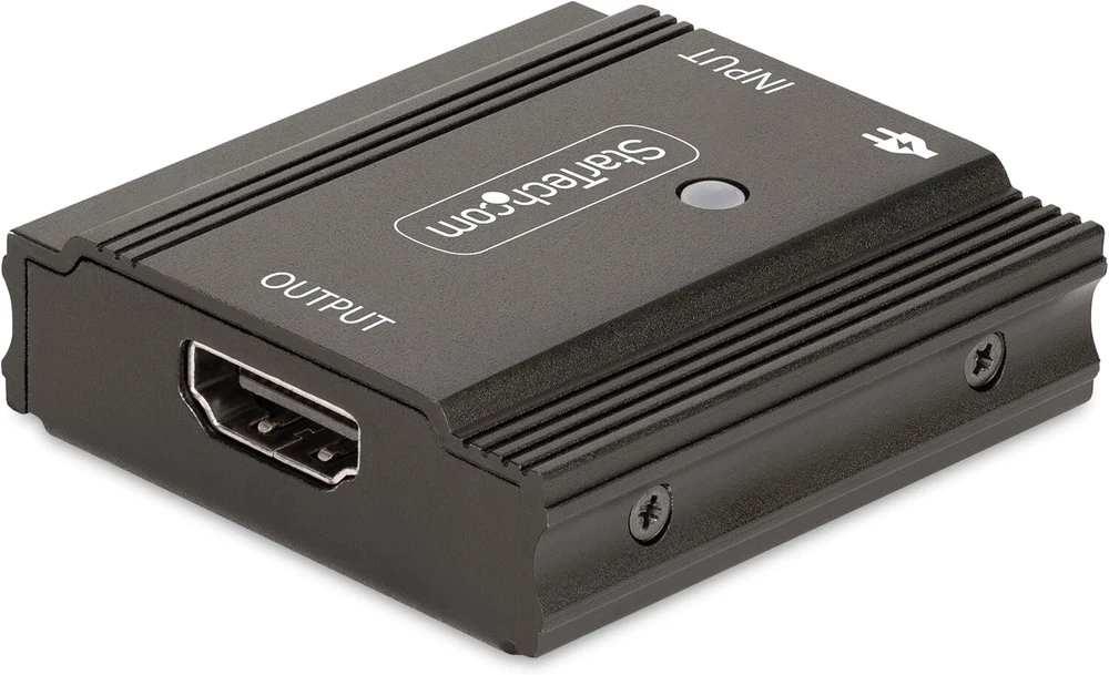 Startech.com 10 m 8k 60hz Hdmi stiprintuvas, aktyvus Hdmi 2.1 ilgintuvas ir vaizdo signalo stiprintuvas iki 8k 60hz/4k 144hz, kompaktiškas Hdmi kabelio ilgintuvas/stiprintuvas, Hdmi kartotuvas (33ft-8k Hdmi Booster)