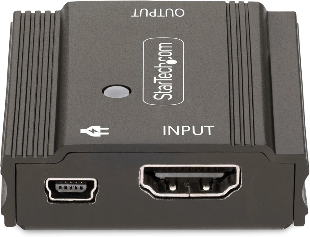 Startech.com 10 m 8k 60hz Hdmi stiprintuvas, aktyvus Hdmi 2.1 ilgintuvas ir vaizdo signalo stiprintuvas iki 8k 60hz/4k 144hz, kompaktiškas Hdmi kabelio ilgintuvas/stiprintuvas, Hdmi kartotuvas (33ft-8k Hdmi Booster)