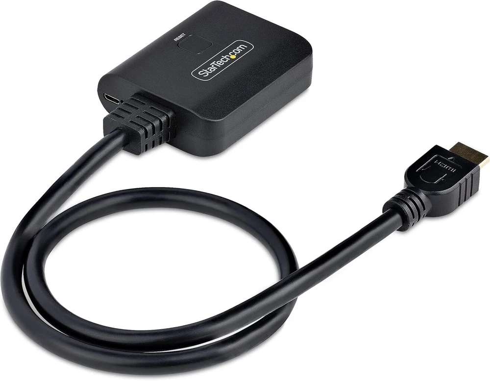 Televizorius Startech.com 2 prievadų hdmi skirstytuvas, 4k 60hz hdmi 2.0 vaizdas, 4k hdmi skirstytuvas 1 įvestis 2 išvestys, 1x2 hdmi ekrano/išvesties skirstytuvas