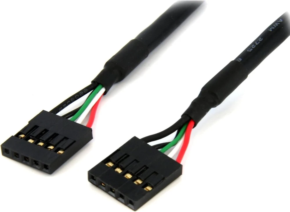 Startech.com 24 colių 5 kontaktų jungtis iš moteriškos į moterišką Usb Idc pagrindinės plokštės jungties kabelis