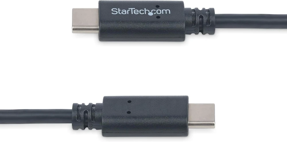 Startech.com 2m 6 pėdų usb c kabelis - m/m - usb 2.0 - usb-if sertifikuotas - usb-c įkrovimo kabelis - usb 2.0 type c kabelis, juodas