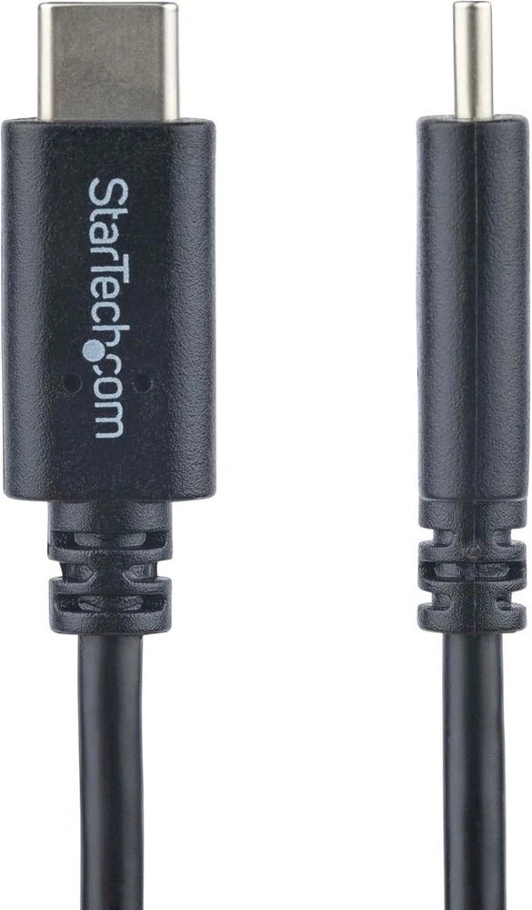 Startech.com 2m 6 pėdų usb c kabelis - m/m - usb 2.0 - usb-if sertifikuotas - usb-c įkrovimo kabelis - usb 2.0 type c kabelis, juodas