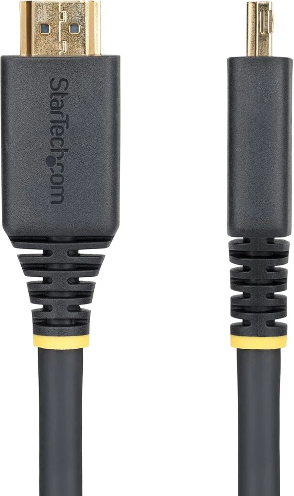 Startech.com 4,5 m didelės spartos hdmi kabelis su rankenų jungtimis, 4k 60hz/1440p 144hz, 18 gbps, uhd hdmi 2.0 arc kabelis, tpe apvalkalas