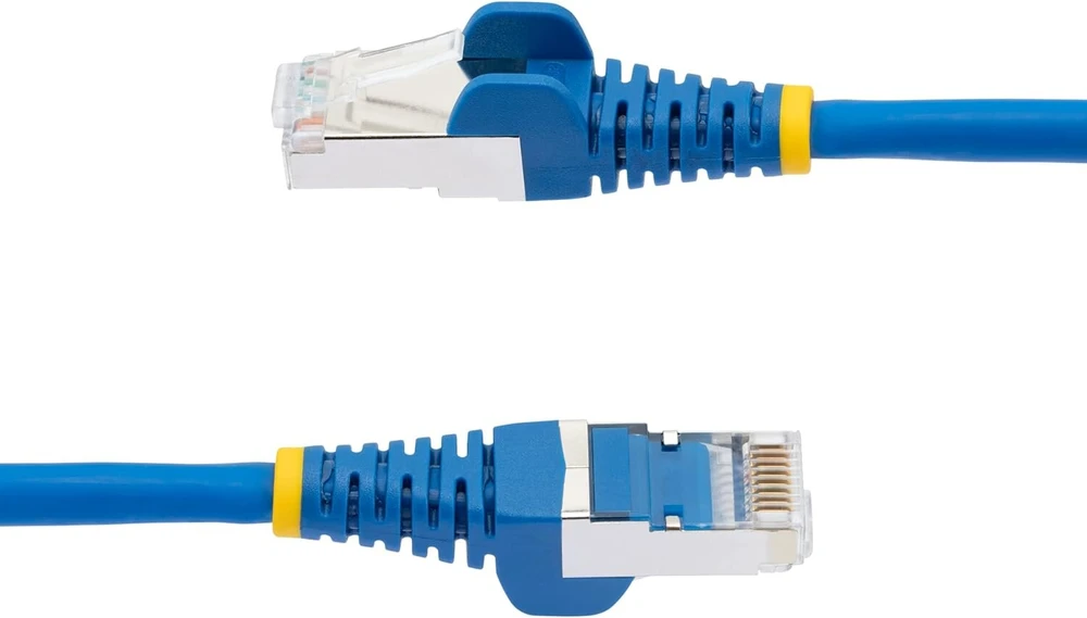 Startech.com 5 m cat6a kabelis - lszh mažai dūmų be halogenų - 10 gigabitų rj45 lan kabelis - sftp patch kabelis - mėlynas - cat6a instaliacinis kabelis - ekranuotas tinklo kabelis / ethernet kabelis