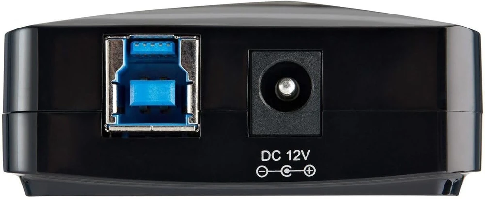 Startech.com 7 prievadų Usb 3.0 šakotuvas su dedikuotu įkrovimo prievadu, 2 x 2.4a prievadas, stalinė stotelė ir greito įkrovimo stotis